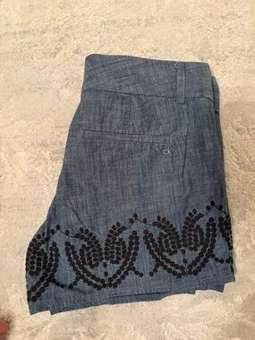 Calvin Klein Linen Blue Shorts